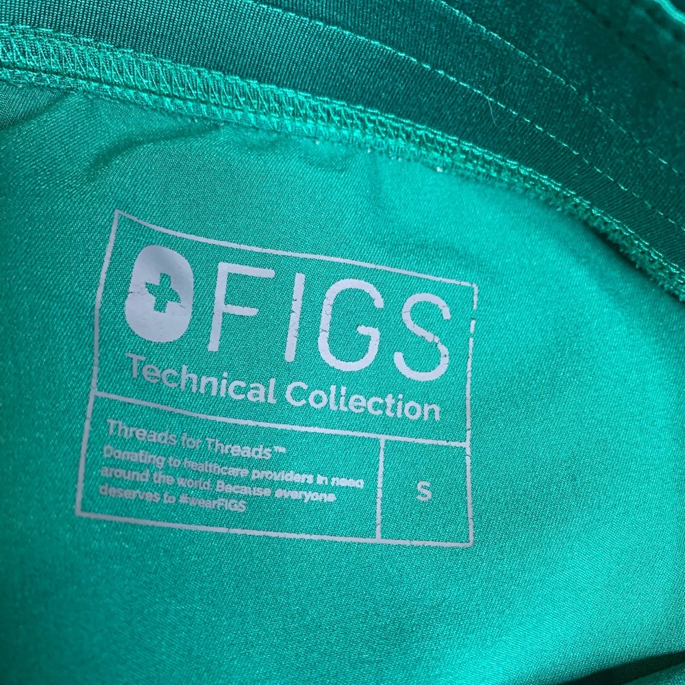 FIGS Hunter Green Size Small Womens Livingston Basic Scrub Pants PO# 1551 - Picture 6 of 6